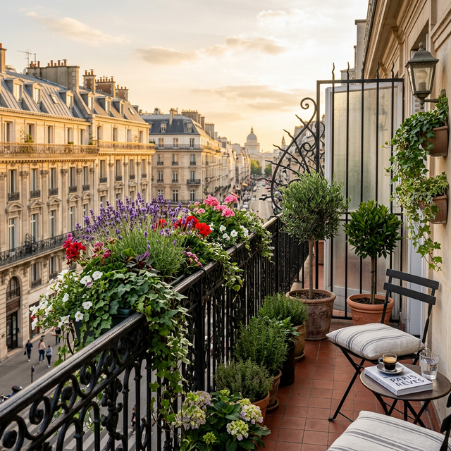 Jardin balcon parisien